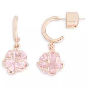 Kate Spade New York Something Sparkly Butterfly Huggie Hoop Earrings